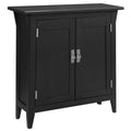 Leick Home 10001-SL Mission Foyer Cabinet Hall Stand, Made with Solid Wood, for Living Rooms, Entryway, Office, Slate Black Fini