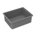 AkroMils 33228 AkroGrid Plastic Slotted Dividable Modu Box Stackable Grid Storage Tote Container, (223/8Inch L x 173/8Inch