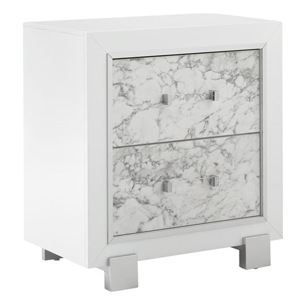 Global Furniture Usa Santorini White Nightstand