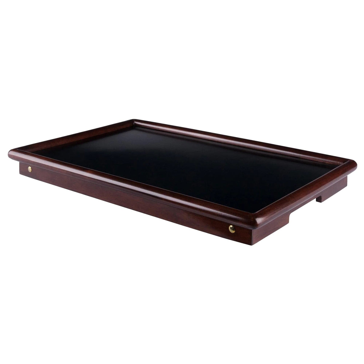 Winsome Wood Ambra Bed Tray, Walnut/Black