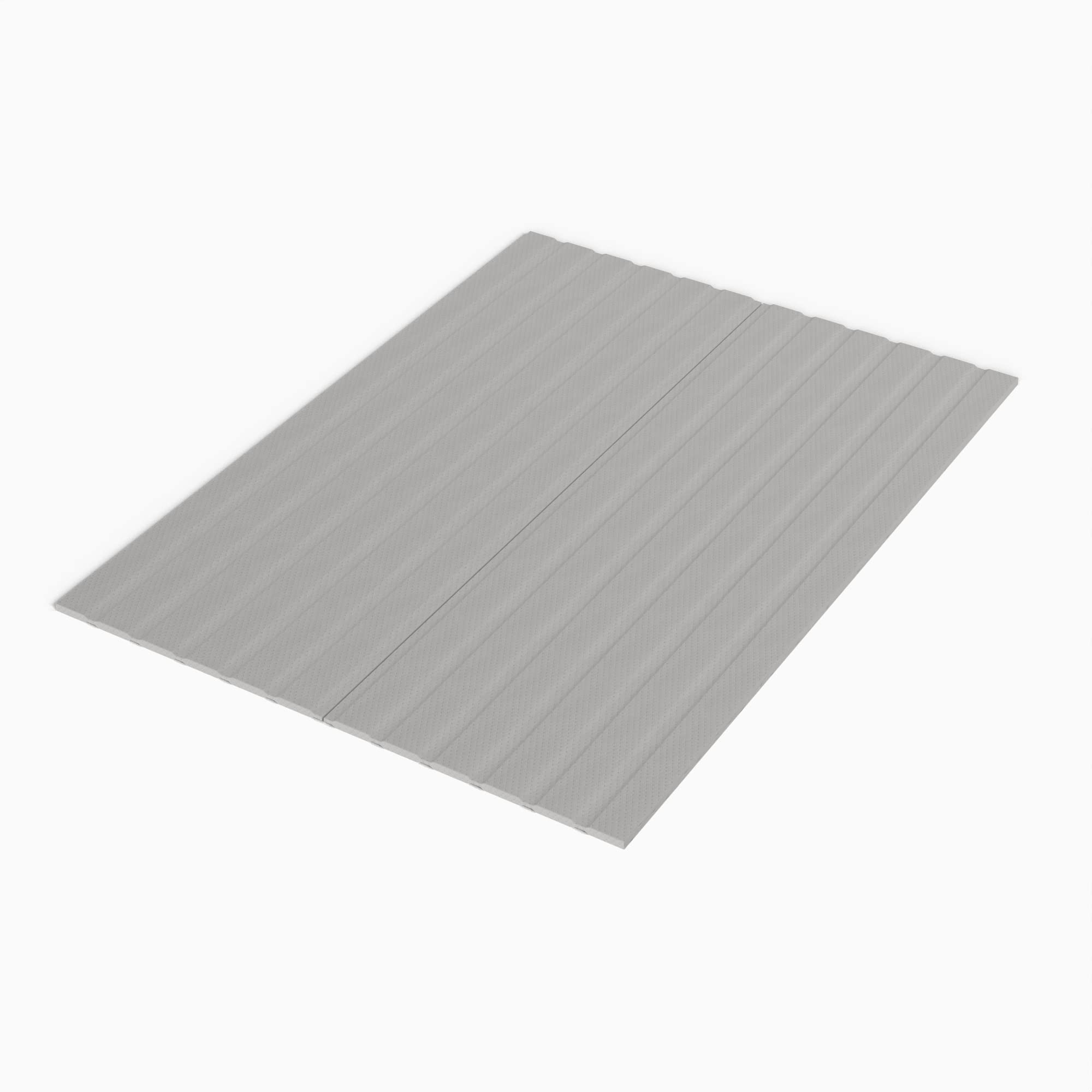 Continental Sleep, 0.75-Inch Vertical Wooden Bunkie Board/Bed Slats with Cover, Enhance Mattress Support, Queen(60), Grey