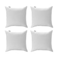 Acanva Throw Pillow Inserts For Bed Couch Sofa, Ultra Soft Polyester Filling For Decorative Cushion Square Sham Form, 4 Count (P
