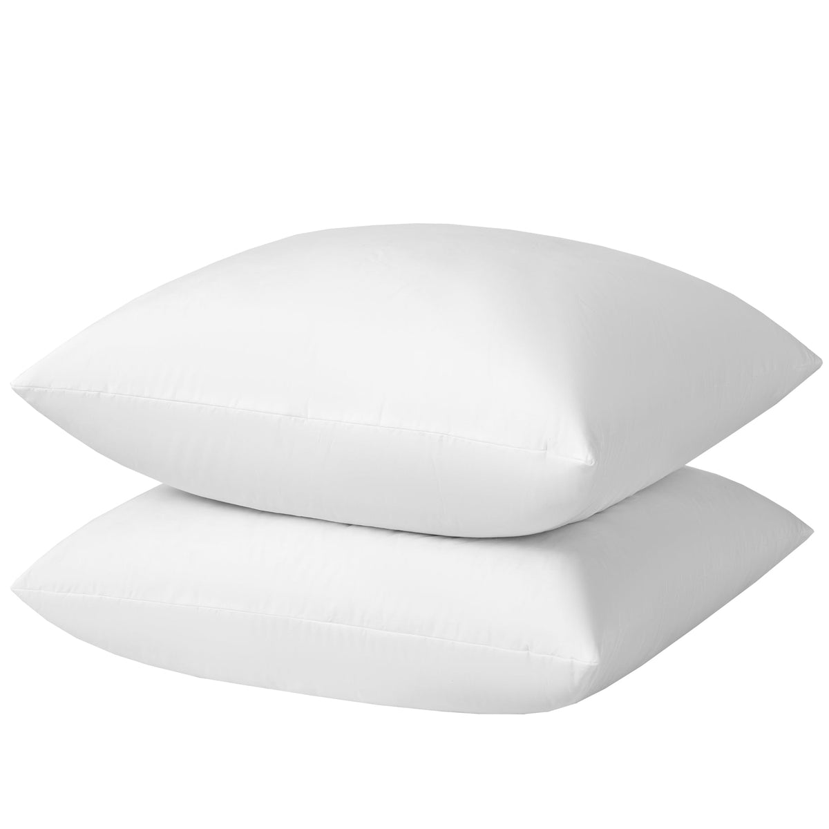 Basic Home Euro Pillow Inserts 30X30 Inchs - Feather And Down Fill - Cotton Fabric - Set Of 2 Throw Pillow Insert