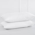 Moomee Bedding Pillowcases Pack Of 2 100% Washed Cotton Linen Like Textured Breathable Durable Soft Comfy (Off White, King)