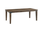 Carefree Home Furnishings Whiskey River 60-78" Wide Leaf, Gun Powder Gray Dining Tables, Gunpowder Grey