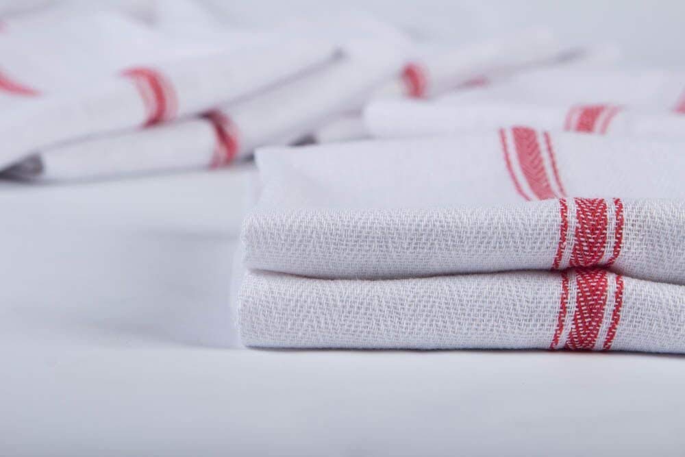 Ama'S Kitchen Kitchen Towels Dish Towels Tea Towels 100 Percent Cotton Dish Cloths Red And White Dish Towels (15 X 25 Inch) Mach