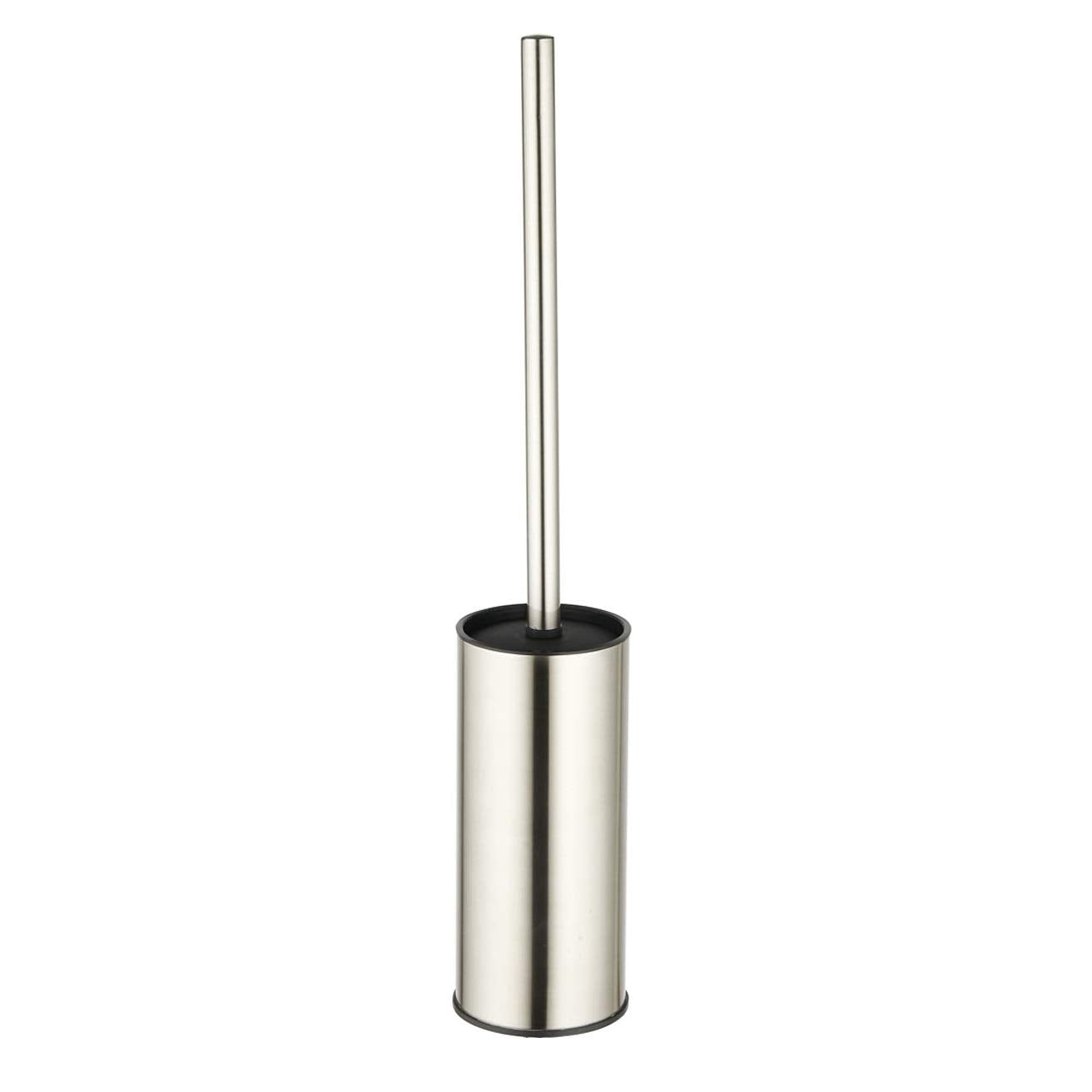 BGL Toilet Brush Holder Brushed Nickel, Stainless Steel 304 Brushed Nickel Round Freestanding Toilet Bowl Brush and Holder for B