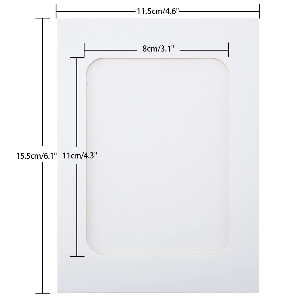 Anwyll Paper Picture Frames 4''X6'',30 Pcs White Paper Photo Frames,Cardboard Picture Frames With Clips And Strings,Diy Clip Pho