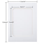 Anwyll Paper Picture Frames 4''X6'',30 Pcs White Paper Photo Frames,Cardboard Picture Frames With Clips And Strings,Diy Clip Pho