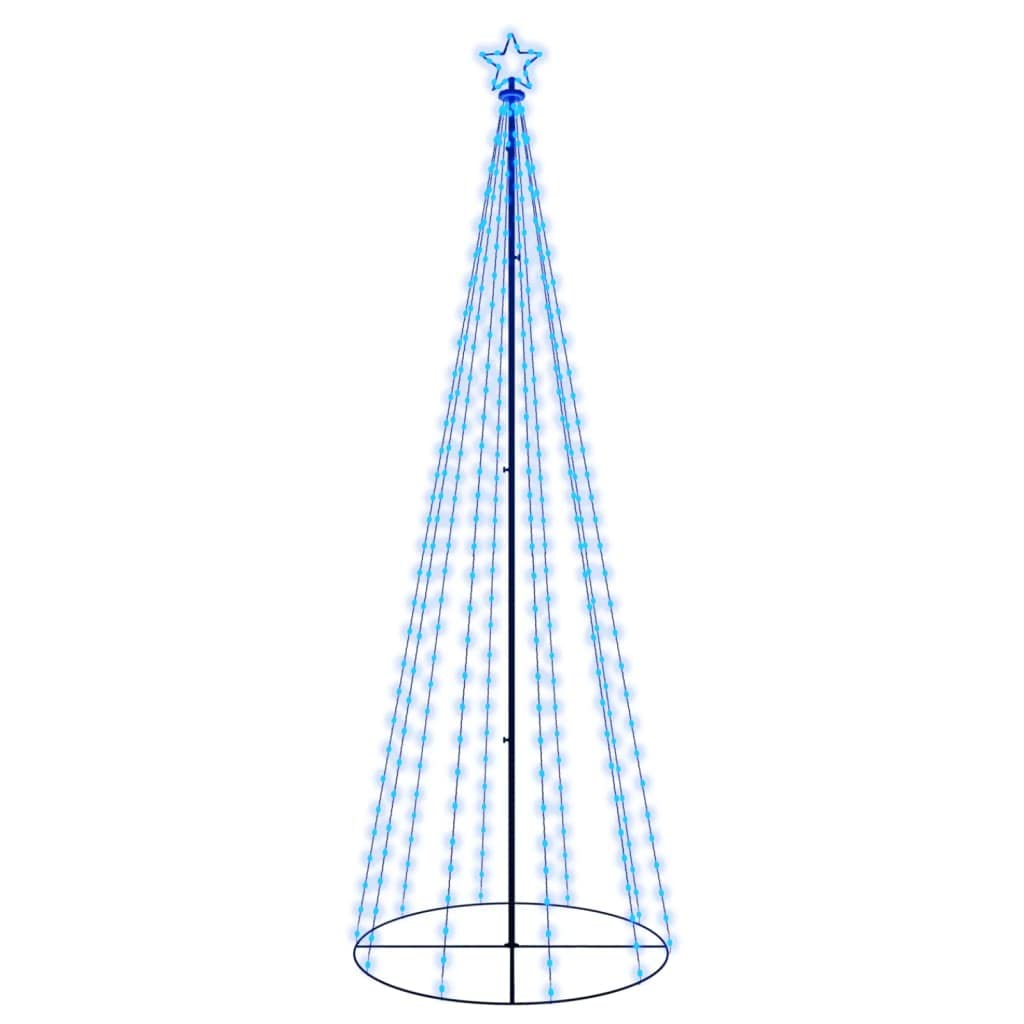 vidaXL Christmas Cone Tree Blue 310 LEDs 39.4&quot;x118.1&quot;