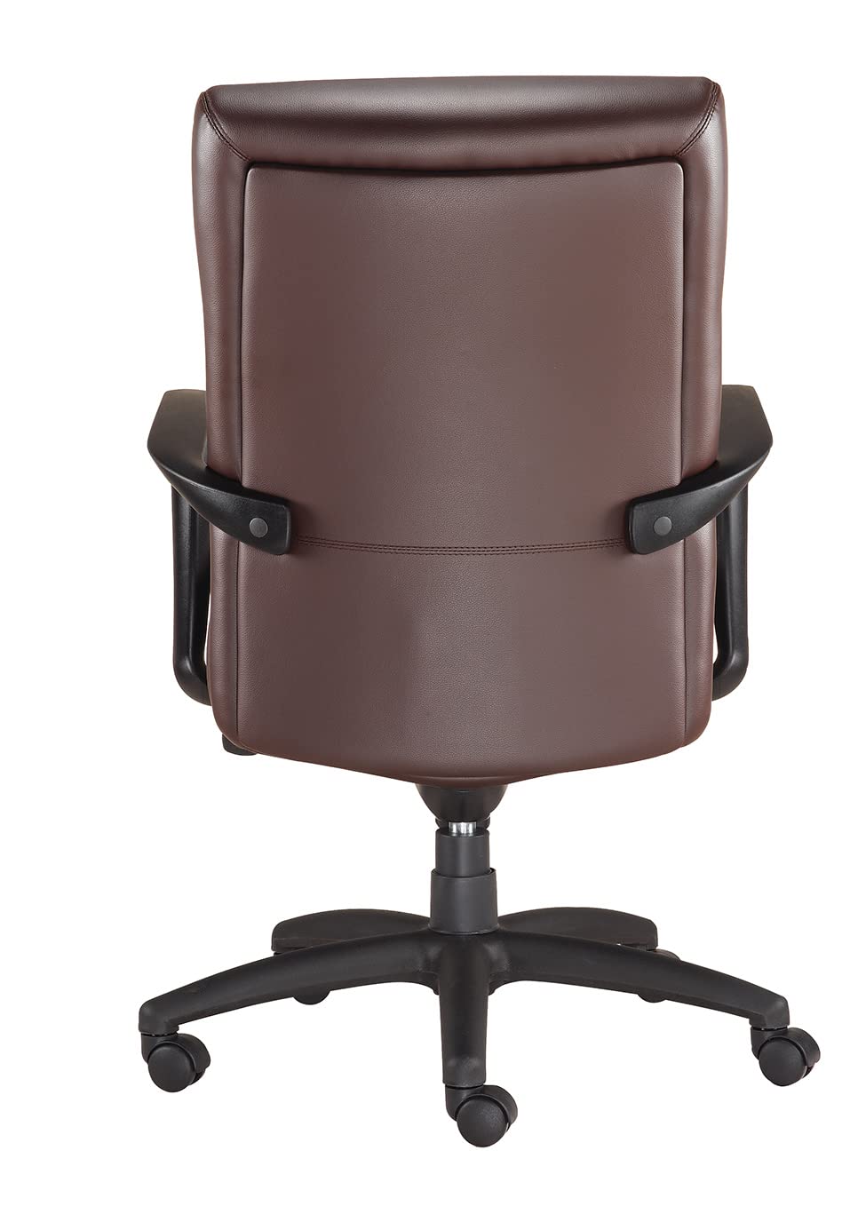 Eurotech Seating Manchester Mid Back Leather Chair, Brown
