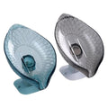 DITAT Plastic Leaf Shape Soap Box Self Holder with Draining Tray for Bathroom Kitchen (Pack of 3)