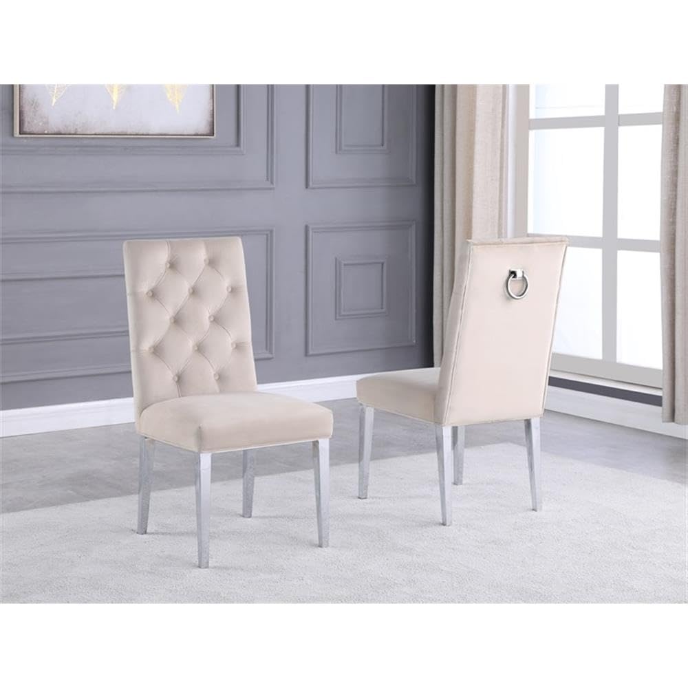 Best Quality Furniture D13-8Sc72 Dining Set, Beige