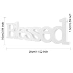 Blessed Letter Table Sign Blessed Standing Letter Table Sign Rustic Wooden Home Signs Decor For Wedding Graduation Party Baby Sh
