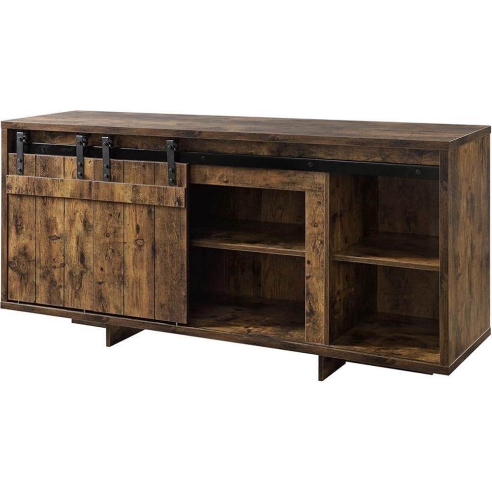 Acme Bellarosa TV Stand in Rustic Oak