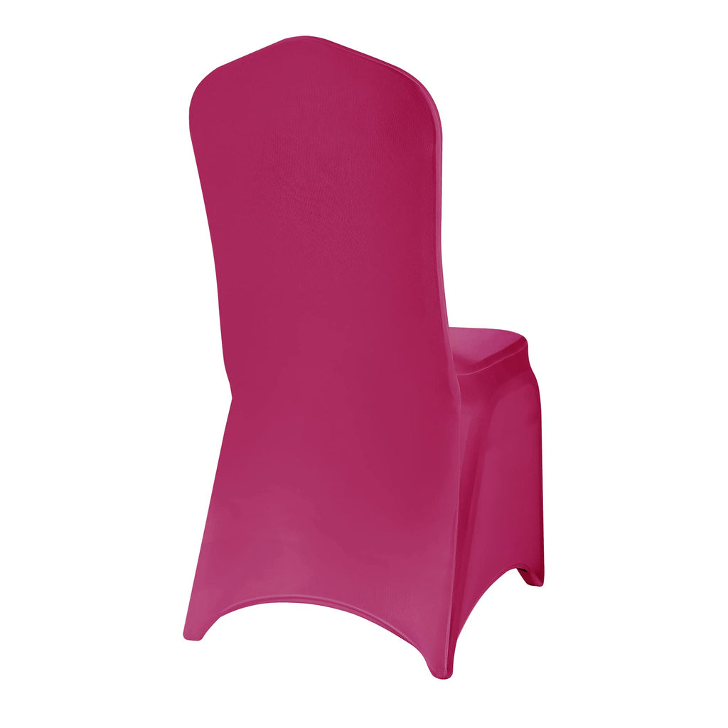 Algaiety Spandex Chair Cover,12Pcs,Chair Covers,Living Room Chair Covers,Removable Chair Cover Washable Protector Stretch Chair Cover For Party, Banquet,Wedding Event,Hotel(Fuchsia)