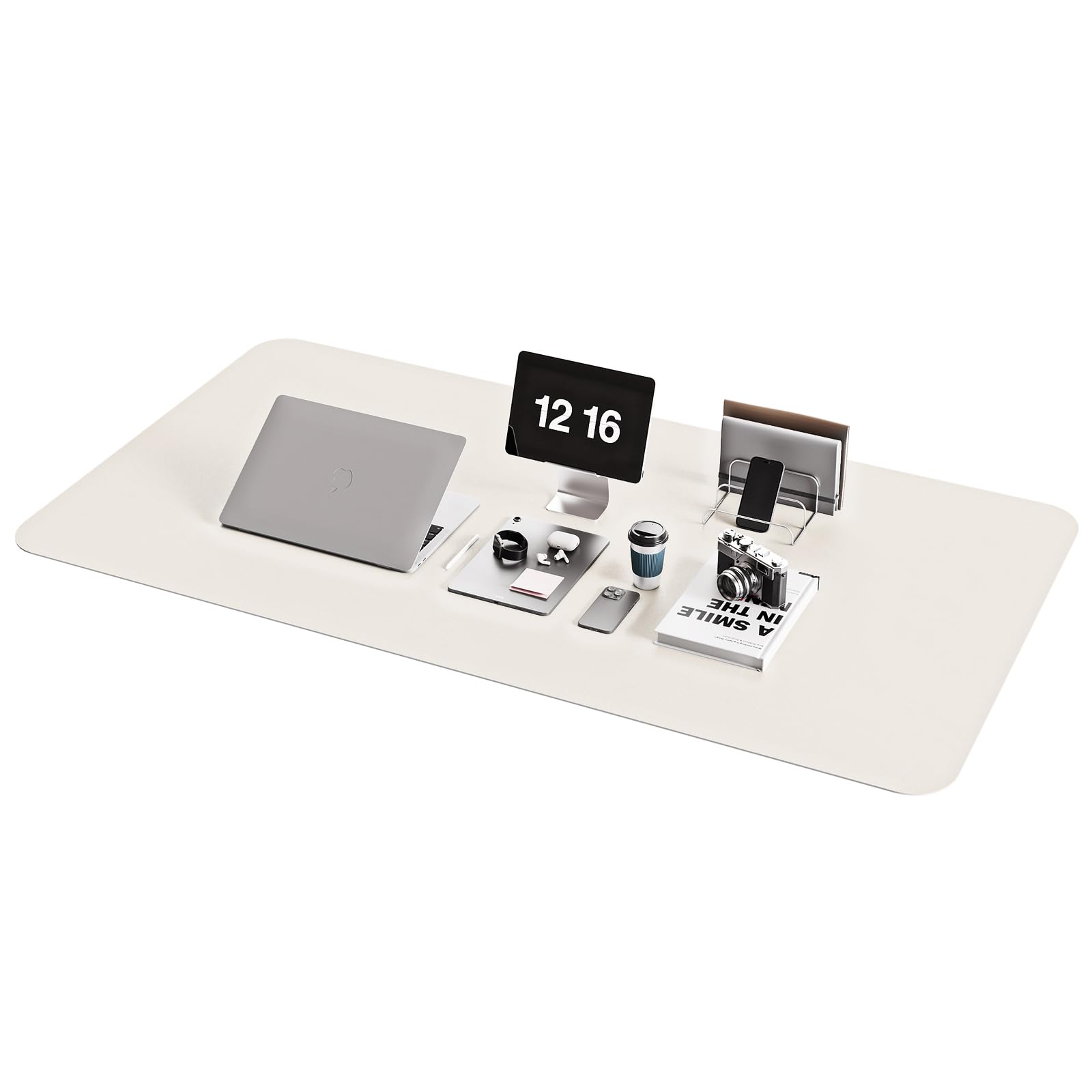 Ysagi Non-Slip Desk Pad,Mouse Pad,Waterproof Pvc Leather Desk Table Protector,Ultra Thin Large Desk Blotter, Easy Clean Laptop D
