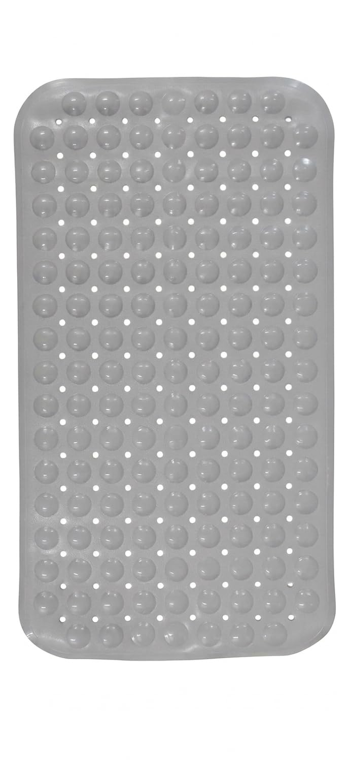 Dribble AntiSlip PVC Bath Mat with Suction Cups & Drainage Holes | Waterproof Shower Mat for Bathroom, Bathtub & Wet Areas | So