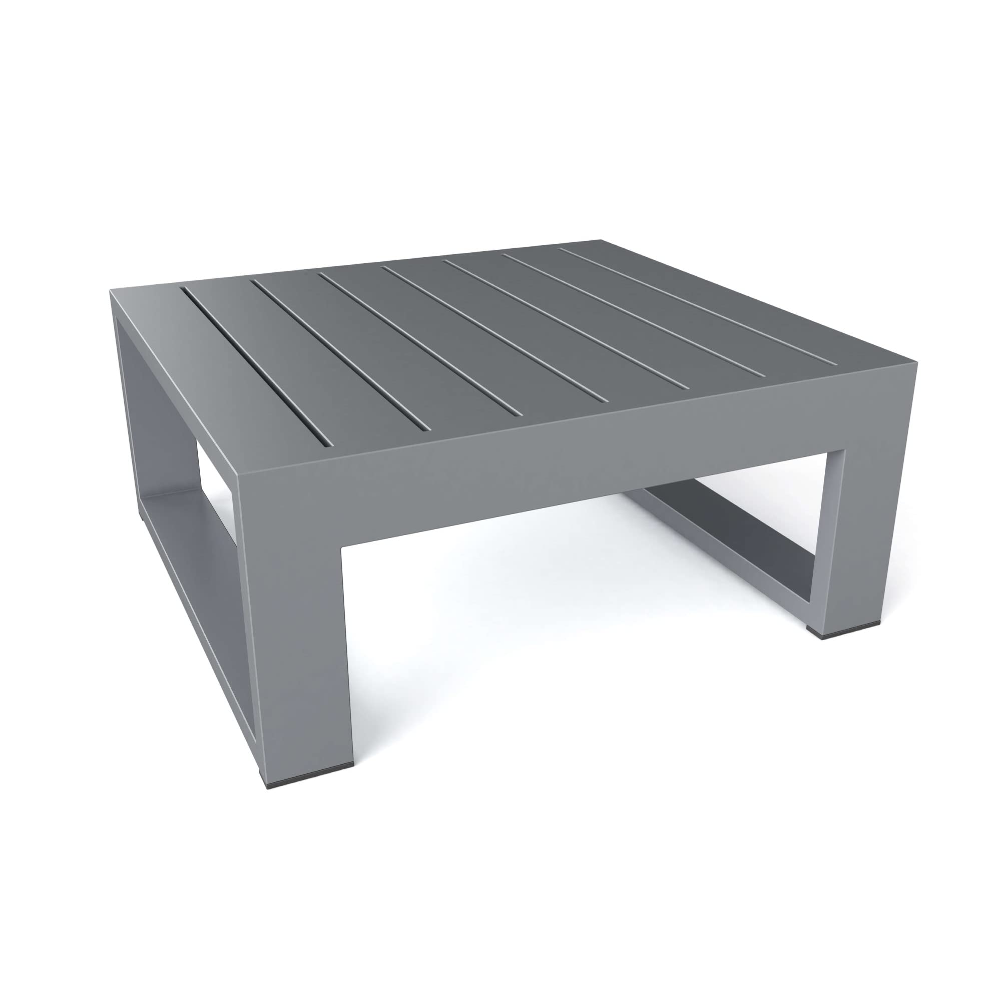 Anderson Teak DS-1006 Lucca Modern Side Table, Grit Grey