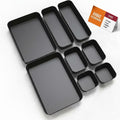 UMax 8Piece Multipurpose Storage Organizer Bin Set For Office, Kitchen, Drawer Storage Trays, Multipurpose Storage Box, Office