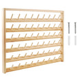 NW Wooden Thread Holder Sewing and Embroidery Thread Rack and Organizer Thread Rack for Sewing with Hanging Hooks for Wall(54-Sp