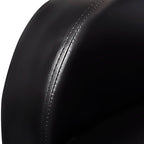 vidaXL 2-Seater Sofa – Modern Reclining Armchair with Wide Seats, Black Faux Leather Upholstery, for Living Room, Cinema Rooms, and Offices