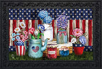 Briarwood Lane American Picnic Summer Doormat Patriotic Indoor Outdoor 30' X 18'