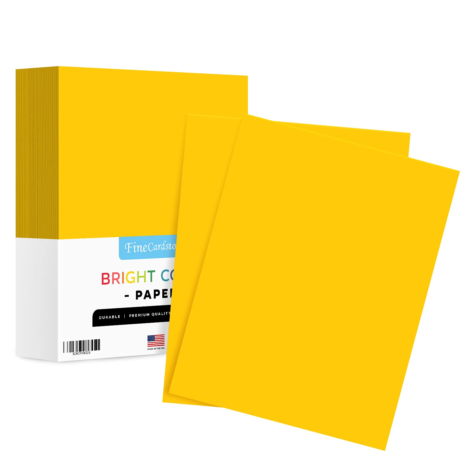 8.5 X 11 Gold Neon Bright Fluorescent Colored Paper | 20Lb Bond (75Gsm) Paper | 500 Sheets - 1 Ream