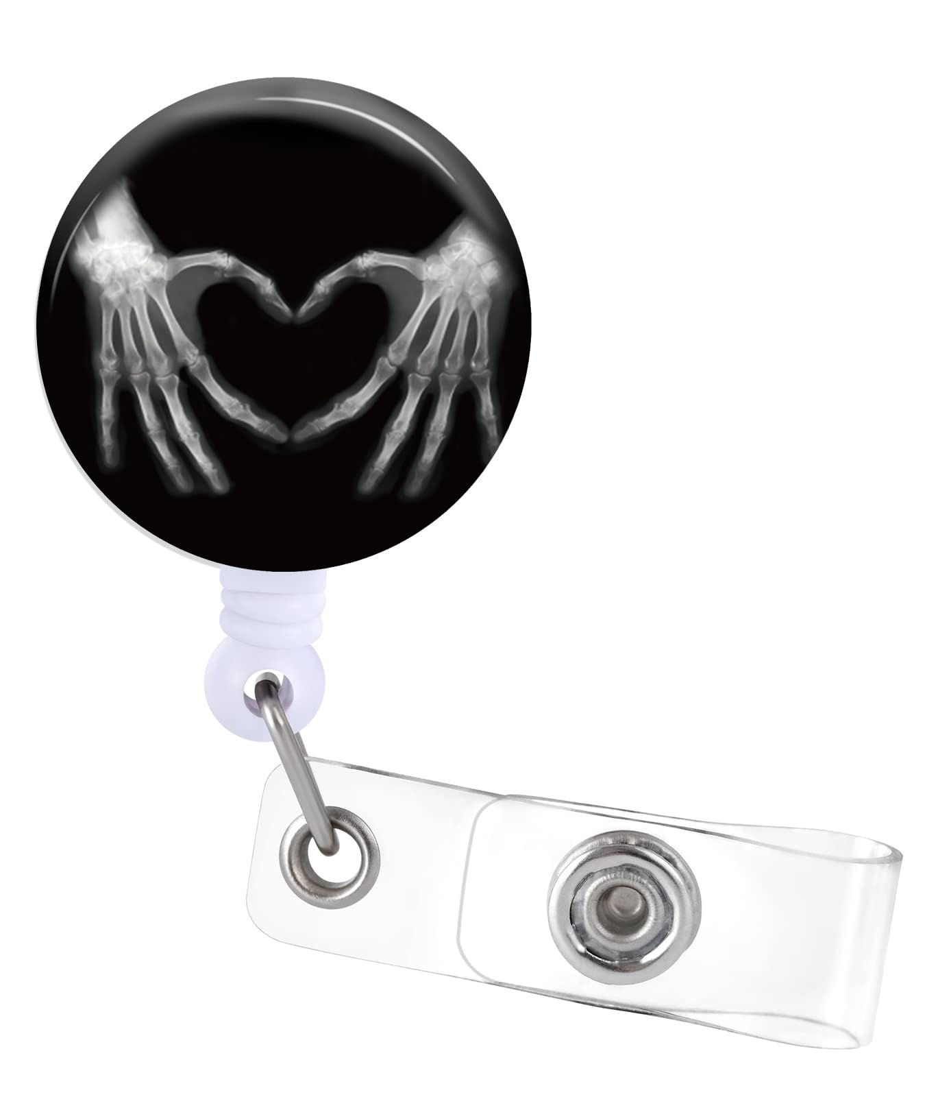 X-Ray Tech Badge Reels Holder Retractable With Id Clip For Nurse Name Tag Card Radiology Radiologist Nursing Doctor Teacher Stud