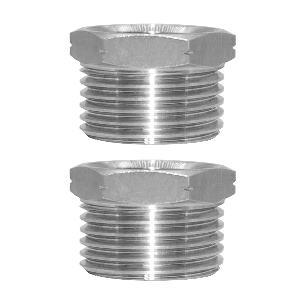 Beduan Stainless Garden Hose Adapter 3/4' Male Ght To 1/2' Female Npt Connector Water Garden Hose To Npt Pipe Fitting Thread(P