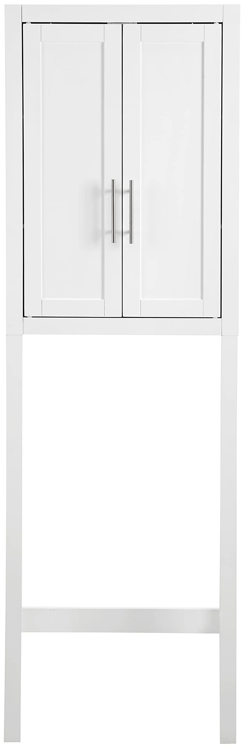 Crosley Furniture Savannah Over The Toilet Storage Cabinet and Bathroom Organizer with Shelves, White
