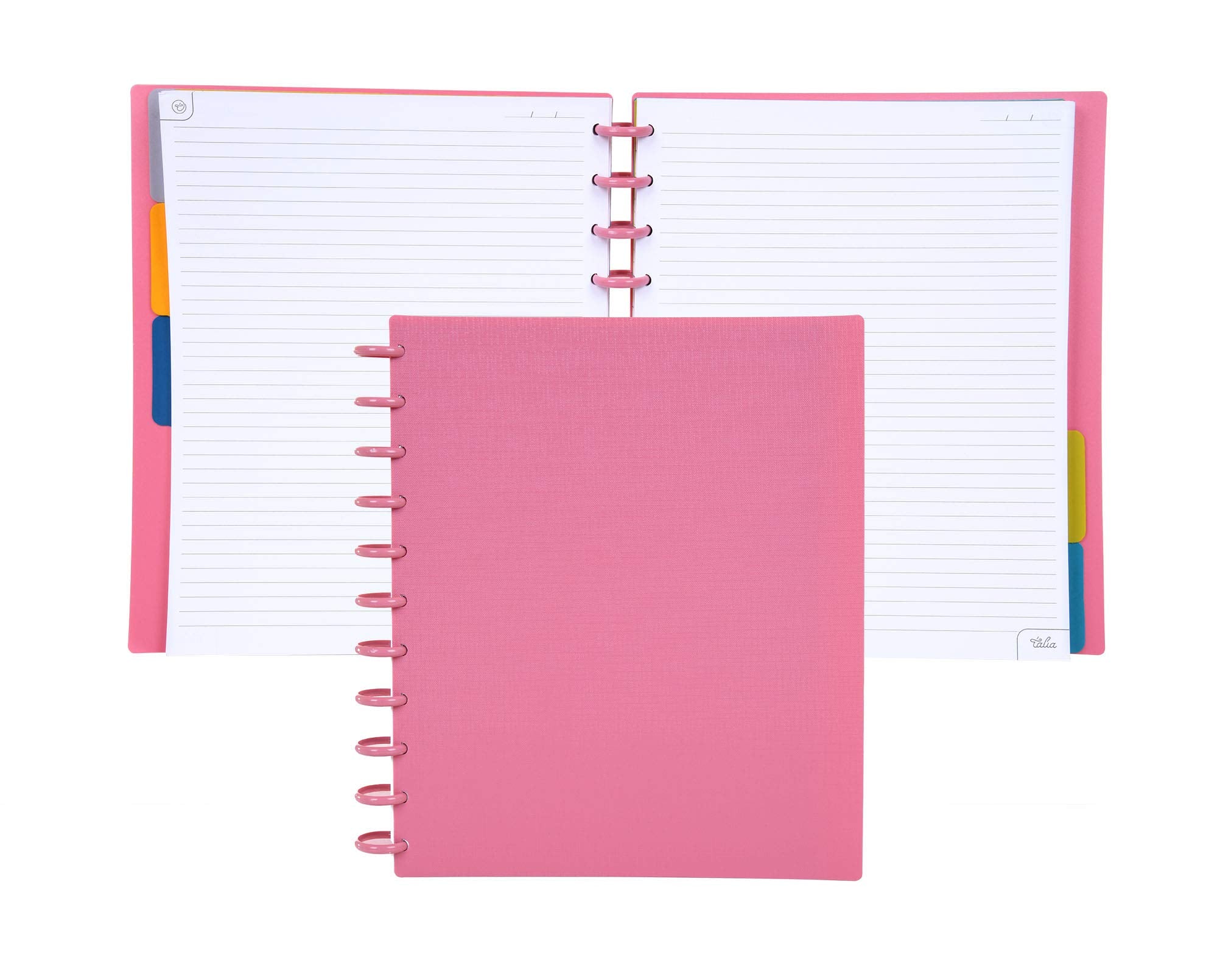 Talia Discbound Notebooks, Planner, Customizable, (Canyon Clay W/Canyon Clay Discs, Letter (8.5In X 11In))