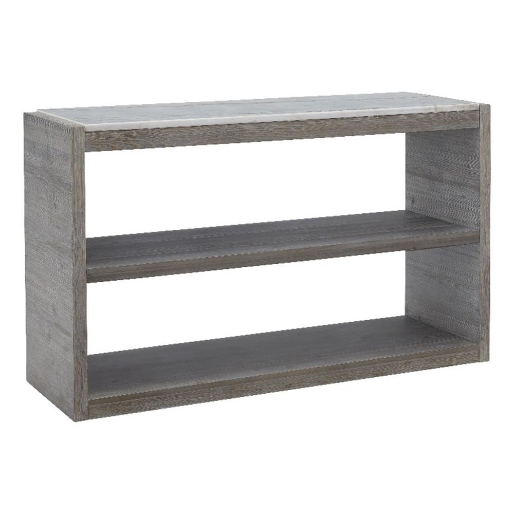 Progressive Furniture Gray Moonbeam Marble Top Sofa/Console Table in Moonlit