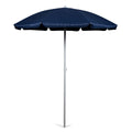 Picnic Time Outdoor Canopy Sunshade Beach Umbrella 5.5', Small Patio Umbrella, Beach Chair Umbrella, (Navy Blue)