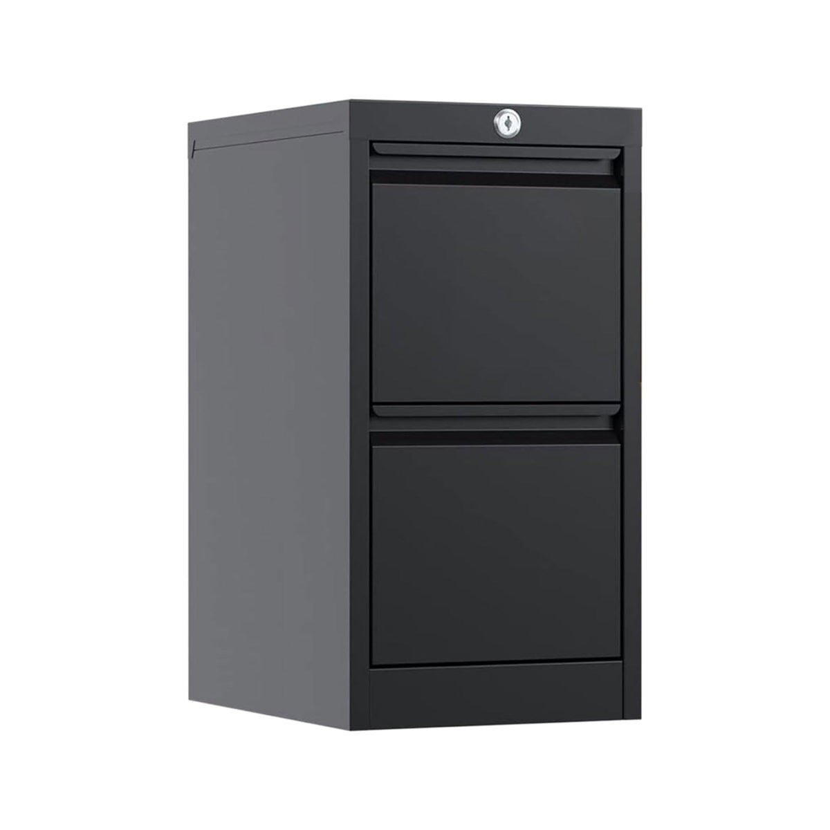 Aobabo 2 Drawer Home & Office Steel File Cabinet, Vertical Filing Storage, 15', Black