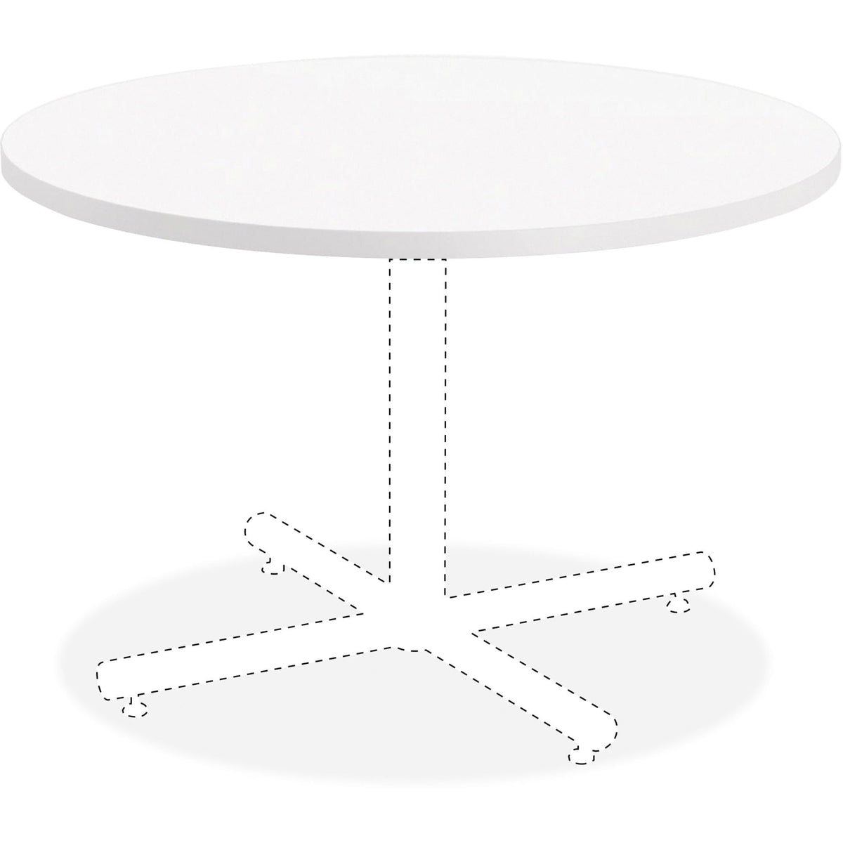 Lorell Llr99857 Hospitality White Laminate Round Tabletop