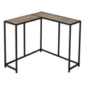 Monarch Specialties I 2155 Accent Table, Console, Entryway, Narrow, Corner, Living Room, Bedroom, Metal, Laminate, Brown, Black, Contemporary, Modern