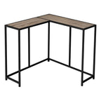 Monarch Specialties I 2155 Accent Table, Console, Entryway, Narrow, Corner, Living Room, Bedroom, Metal, Laminate, Brown, Black, Contemporary, Modern