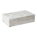Handicrafts Home Jewelry Gift Boxes - Decorative Organizer and Storage Box for D  cor White Bone Inlay 5x7x1.5