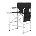 Outvita 26  Tall Directors Chair Height Seat Folding with Side Table Storage Bag, Support for 300Lbs Portable Makeup Artist Chai