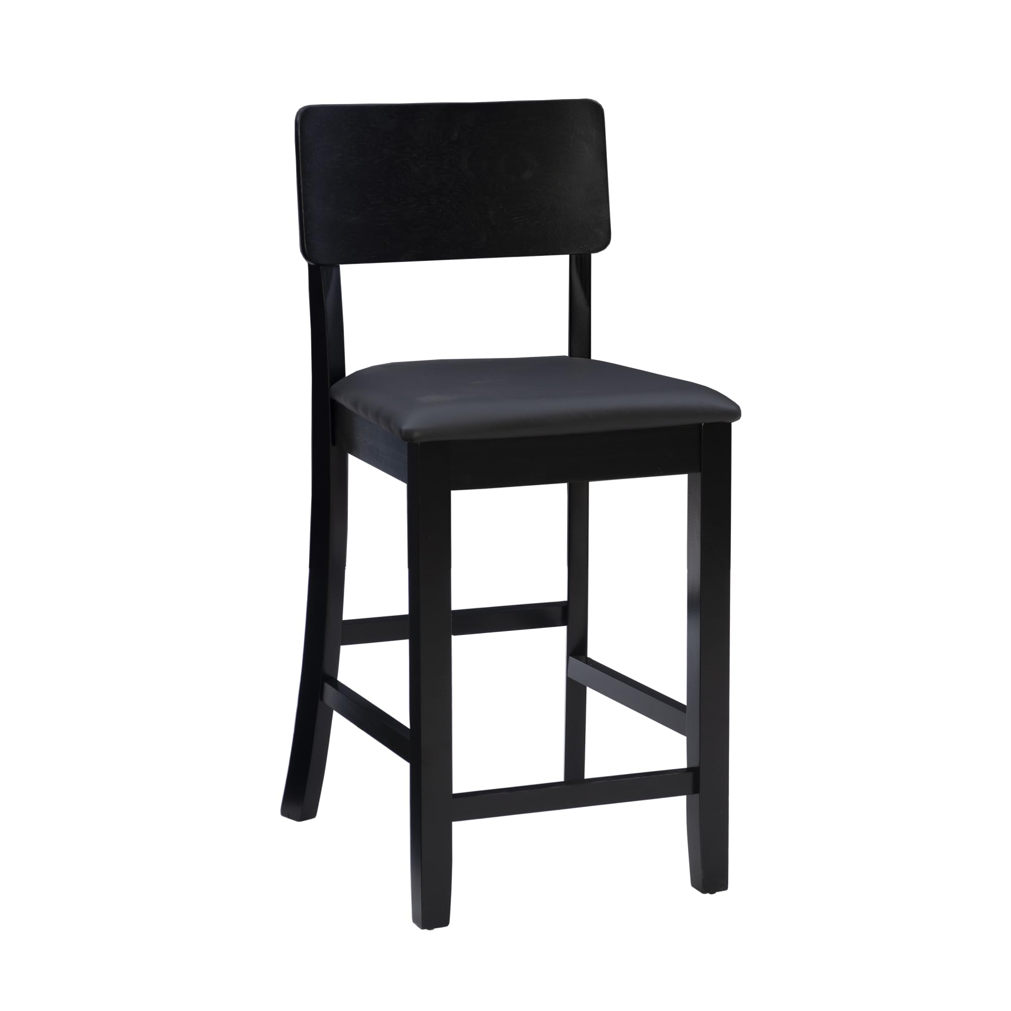 Linon Home Dcor Linon Torino Contemporary Counter Stool, 17w x 20d x 37h, Black