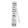 Teacher Gifts Bookmark, Thank You For Being Part Of My Story Metal Bookmark Stainless Steel Teacher Appreciation Gifts Back To S