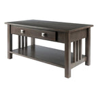 Winsome Wood Stafford Coffee Table, Oyster Gray