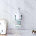 HEMJEX Plastic Double Layer Soap Suction Cup Hanging Holder/Rack for Bathroom, Wall Mounted Tray for Bathroom, Soap Box 2 Layer