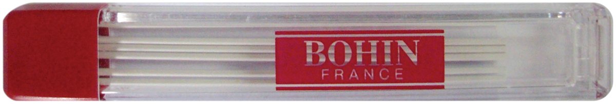 Bohin Extra Fine Chalk Pencil Refill 6/Pkg-White