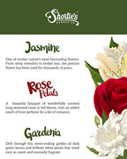 Floral Wax Melts Variety Pack - Rose Petals, Jasmine, Gardenia - Formula 117 - 3 Highly Scented 3 Oz. Bars - Made With Essential
