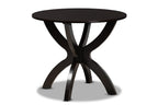 Baxton Studio Tonia Modern and Contemporary Grey Fabric Upholstered and Dark Brown Finished Wood 5-Piece Dining Set