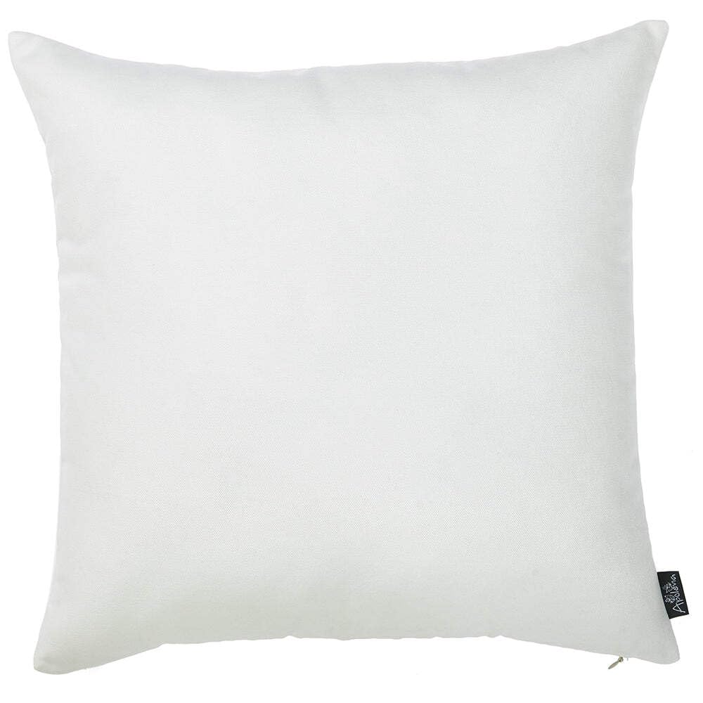 Pillows HomeRoots Polyester 18'x18' White Honey Decorative Throw Cover 2 pcs in Set