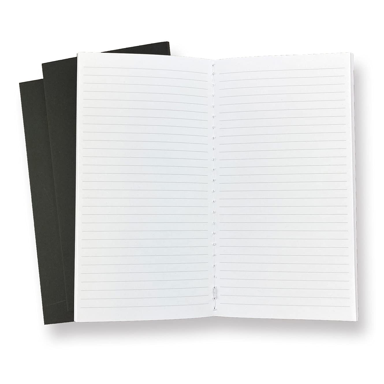 Ricco Bello Travelers Notebook Insert, Lined Refill, 8.25 X 4.25 Inches (Set Of 3)