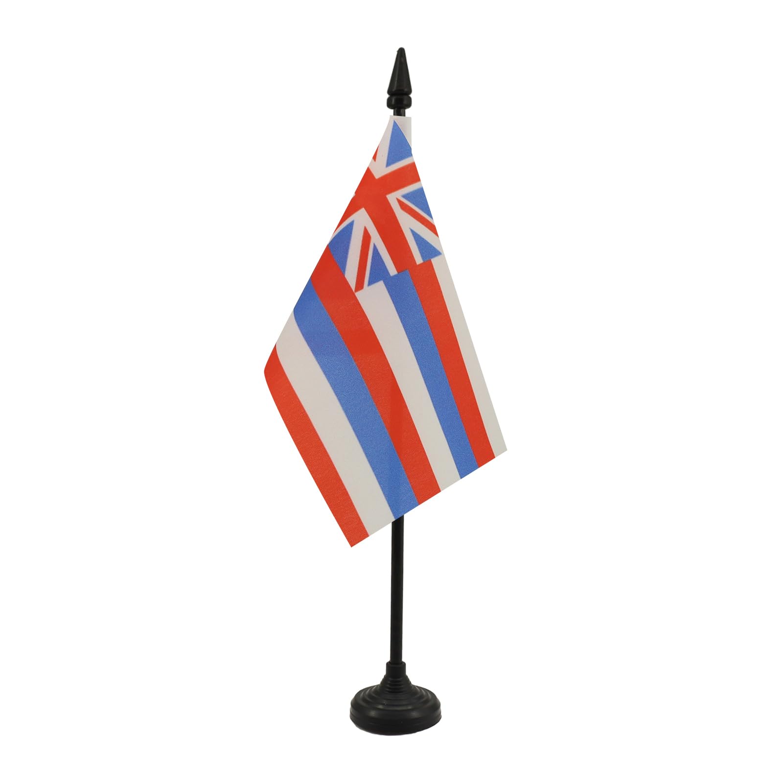 Hawaii Table Flag 4' X 6' - Us State Of Hawaii Desk Flag 15 X 10 Cm - Black Plastic Stick And Base - Az Flag